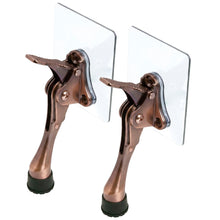 Load image into Gallery viewer, Door Stopper with Adhesive Bracket Stickers, No Drilling or Tools Needed, Available for All Doors, Door Holder, Heavy Door Stop, KickDown Door Stoppers, Bottom of Door by HASHI