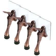 Load image into Gallery viewer, Door Stopper with Adhesive Bracket Stickers, No Drilling or Tools Needed, Available for All Doors, Door Holder, Heavy Door Stop, KickDown Door Stoppers, Bottom of Door by HASHI