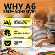 Load image into Gallery viewer, VIOLETTO Self Adhesive Laminating Sheets 4 x 6 inches, 30 Pack, 4mil Thickness, No Heat or Machine Needed, Waterproof, Self Sealing, Easy Peel and Stick, Clear Glossy Finish, Photo/Postcard Size