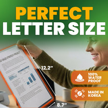 Load image into Gallery viewer, VIOLETTO 5 Mil Self-Adhesive Laminating Sheets 20 Pack, 8.7 x 12.2 Inches Cold Lamination Film for Photos and Documents, No Machine Needed, Crystal Clear Single Sided Vinyl