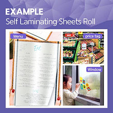Load image into Gallery viewer, HA SHI Adhesive Self Laminating Roll Sheets (12 inch x 16.4FT) Long Size, Laminate Paper, Clear Contact Paper