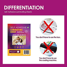 Load image into Gallery viewer, HA SHI (12 x 17 Inch, 10 Sheets) Self Adhesive Laminating Sheets. menu Size, Plastic Paper, A3 Size 12 x 17 Inch