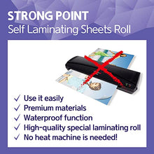 Load image into Gallery viewer, HA SHI Adhesive Self Laminating Roll Sheets (12 inch x 16.4FT) Long Size, Laminate Paper, Clear Contact Paper