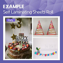 Load image into Gallery viewer, HA SHI Adhesive Self Laminating Roll Sheets (12 inch x 16.4FT) Long Size, Laminate Paper, Clear Contact Paper
