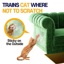 Load image into Gallery viewer, HA SHI (10 Sheets) Cat Scratch Deterrent Tape - One / Double Sided Sticky - Furniture Couch Protectors from Cats