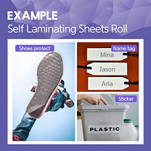 Load image into Gallery viewer, HA SHI Adhesive Self Laminating Roll Sheets (12 inch x 16.4FT) Long Size, Laminate Paper, Clear Contact Paper