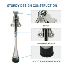 Load image into Gallery viewer, HASHI One Touch Door Stopper, 4Inch Door Stop with a Height-Adjustable Rubber