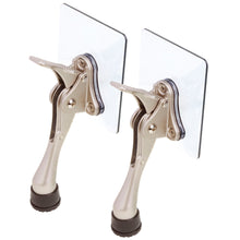 Load image into Gallery viewer, Door Stopper with Adhesive Bracket Stickers, No Drilling or Tools Needed, Available for All Doors, Door Holder, Heavy Door Stop, KickDown Door Stoppers, Bottom of Door by HASHI
