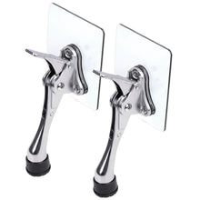 Load image into Gallery viewer, Door Stopper with Adhesive Bracket Stickers, No Drilling or Tools Needed, Available for All Doors, Door Holder, Heavy Door Stop, KickDown Door Stoppers, Bottom of Door by HASHI
