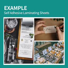 Load image into Gallery viewer, [HASHI] (20~100 sheets-9 x 12 inch) Self-Adhesive Laminating Sheets / free shipping Within 7 days of delivery
