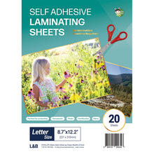 Load image into Gallery viewer, [HASHI] (20~100 sheets-9 x 12 inch) Self-Adhesive Laminating Sheets / free shipping Within 7 days of delivery
