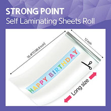 Load image into Gallery viewer, HA SHI Adhesive Self Laminating Roll Sheets (12 inch x 16.4FT) Long Size, Laminate Paper, Clear Contact Paper

