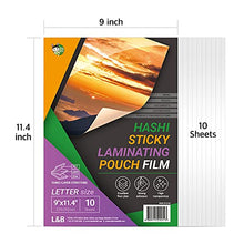 Load image into Gallery viewer, [HASHI] (10 pouches-9 x 12 inch) sticky laminating pouches / free shipping Within 7 days of delivery
