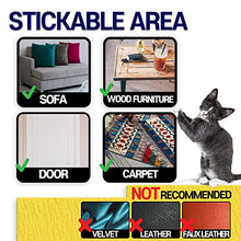 Load image into Gallery viewer, HA SHI (10 Sheets) Cat Scratch Deterrent Tape - One / Double Sided Sticky - Furniture Couch Protectors from Cats
