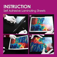 Load image into Gallery viewer, HA SHI (12 x 17 Inch, 10 Sheets) Self Adhesive Laminating Sheets. menu Size, Plastic Paper, A3 Size 12 x 17 Inch
